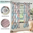 thumbnail image 3 of Yayeee Window Curtains Set of 2 for Living Room Light Filtering 63"x52", Red Art Pattern, 3 of 7