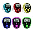 thumbnail image 3 of Thinsont Mini Stitch Marker Row Fingertip Counter with LED Light LCD Electronic Digital Display Tally Timing for Golf Knitting Weave Yellow 4.5*3.5*1.2cm, 3 of 8