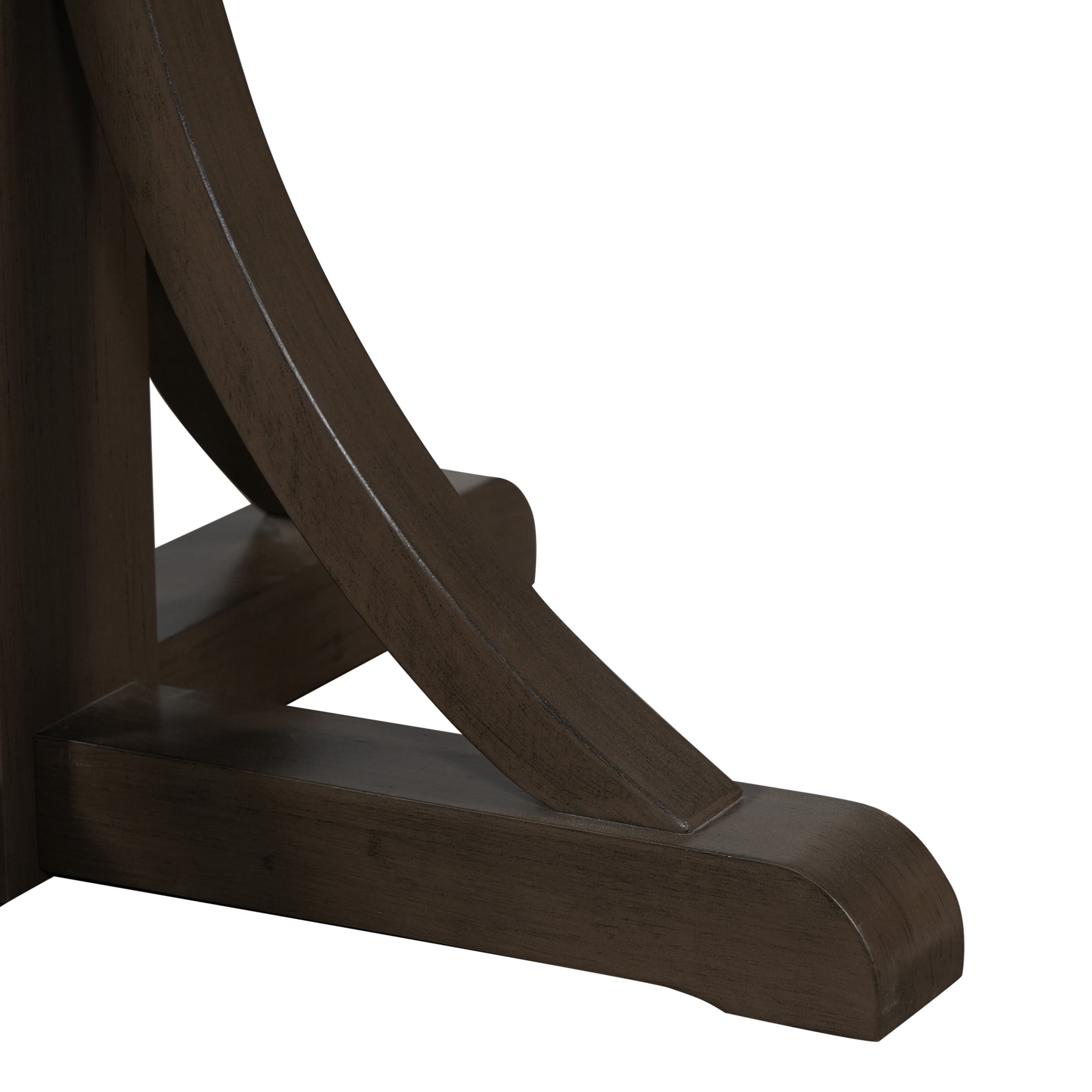 Christopher Knight Home 60" Farmhouse Dining Table with Trestle Base, Seats 6, Espresso
