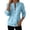Sky Blue #033, variant on Quarter Zip Pullover Sweatshirts for Women Trendy Heart Polka Dot Long Sleeve Lightweight Sweat Shirts, S