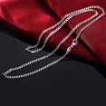 thumbnail image 2 of 5pcs Collar De Plata 925 2 Mm Cadena Lateral DIY Con Clavícula 16'18 20 22 24, 2 of 3