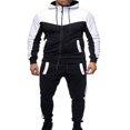 thumbnail image 1 of Men Sweatsuits Sets Men‘s Casual Tracksuit Set Long Sleeve Full-Zip Running Jogging Athletic Sweat Suits, 1 of 11