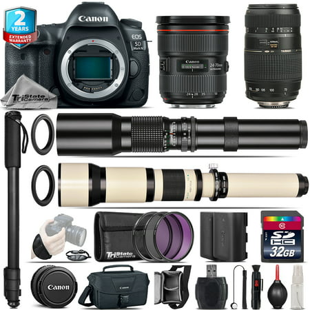 Canon EOS 5D Mark IV + 24-70mm f/2.8L II + Tamron 70-300mm + 500-1300mm -