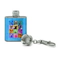 thumbnail image 2 of American Fido Dogs Sunglasses Rainbow Retro Vintage Stainless Steel 1oz Mini Flask Key Chain, 2 of 4