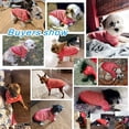 thumbnail image 2 of (M, Rouge) Chien Pull Chaud Chien Pyjama Doux Chat Pull Chiot Vêtements Petits Chiens Pull Hiver Chien Sweatshirt, 2 of 7