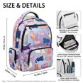 thumbnail image 5 of Chririnla Adjustable Shoulder Strap School Bag Backpack for Elementary School Camping, 600D Polyester Lightweight School Backpack, Pastel Cats Pattern, 5 of 10