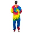 thumbnail image 3 of 6436-10492-S #FollowMe Jumpsuit Adult Bodysuit Pajamas (Tie Dye, X-Large), 3 of 4