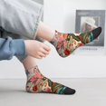 thumbnail image 2 of Naloa Butterflies And Flowers Painting Ankle Socks for Women Non Slip Socks No Show Socks Classic Low Cut Casual Socks Casual Socks, 2 of 7
