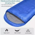 thumbnail image 4 of Lightweight Sleeping Bag for Camping & Office – Hollow Cotton Filling, 180cm x 75cm, Unzips to Blanket, Compact Carry Bag (Red), 4 of 18