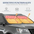 thumbnail image 4 of Windshield Sun Shade, Pink Ice Cream Foldable Car Sun Shade Windshield for Front, 2 Pieces, 4 of 7