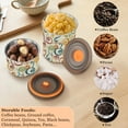 thumbnail image 6 of Retro Colorful Swirls Airtight Coffee Bean Canister 30oz Food Storage Containers with Lids For Gournd, Tea, Sugar, Flour, Rice, Cereal, Candy Cookie Jar, 6 of 8