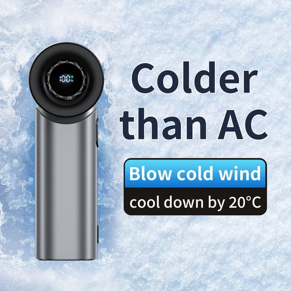 LEEQE Portable Neck & Handheld Mini Fan, Brushless High Velocity, Ideal for Outdoor Activities