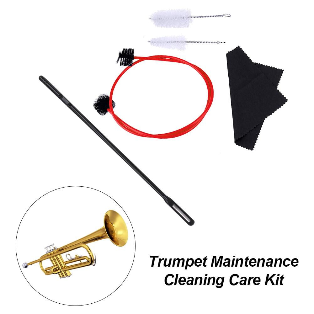 5PCS Trumpet Cleaning Brush Kit Mouthpiece Durable Flexible Brush Set 5PCS Trumpet Cleaning