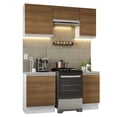 thumbnail image 1 of Cocina Integral Completa 160cm Glamy Madesa - Blanco/Marrón, 1 of 10