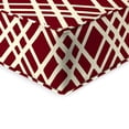 thumbnail image 3 of Jordan Manufacturing 46.5" x 24" Keenan Bordeaux Red Diamond Rectangular Outdoor Deep Seat Chair Cushion Set with Welt, 3 of 9
