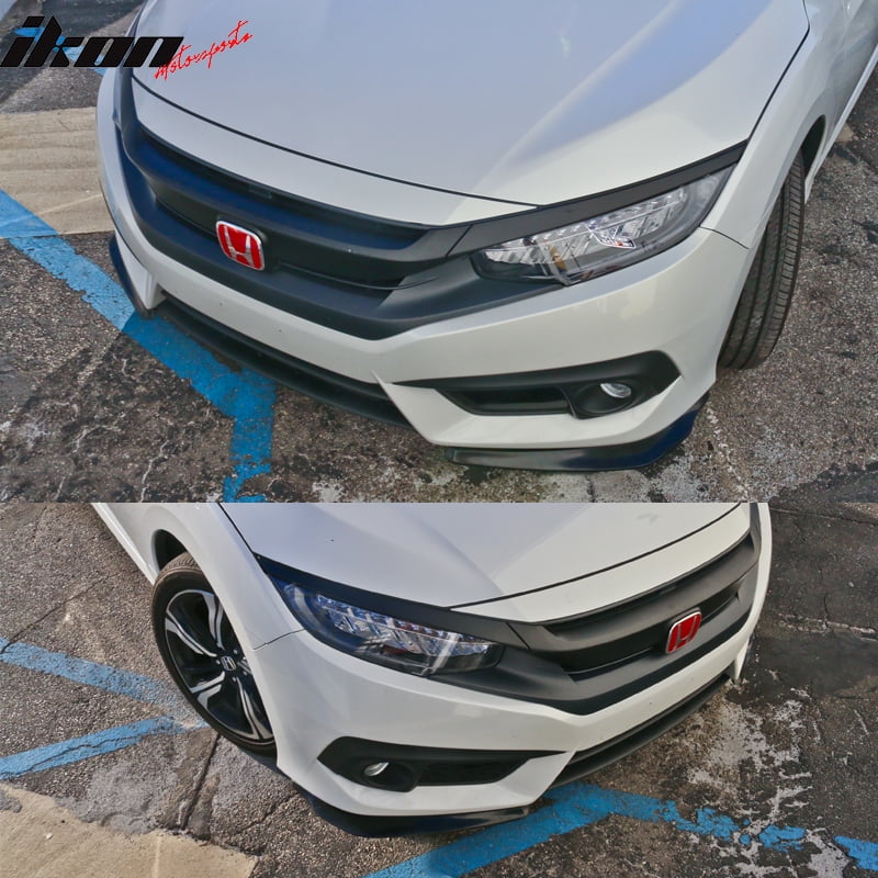 24x4 Ikon Style Universal Front Bumper Lip Splitter Add On 2 PC