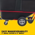 thumbnail image 5 of BRUTE Tilt Dump Truck/Trash Cart/Garbage Collection/Recycling, 1 Cubic Yard, Waste Collection, 1,250 lbs. Capacity, Black, Office/Warehouse/Facility Management (FG131500BLA), 5 of 7