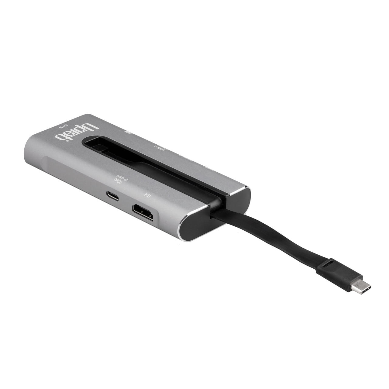 USB-C 3.2 Gen 2 10Gbps 4K 60hz HDR Power Delivery Hub USB 3.2 - Graphite