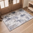 thumbnail image 4 of GENIMO 2'x3' Area Rug, Washable Non Slip Soft Abstract Indoor Door Mat for Entryway Kitchen Laundry Room, Dusty Blue, 4 of 10