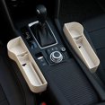 thumbnail image 3 of Caja de almacenamiento para espacio de asiento de coche, organizador de cuero, bolsillo con ranura para asiento -, 3 of 4