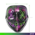 thumbnail image 4 of Mascara Led La Purga Bicolor Disfraz De Halloween The Purge Picool  Purga Bicolor Morado Verde, 4 of 7