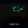 thumbnail image 2 of Startonight 3D Mural Wall Art Photo Decor Red Retro Car  Amazing Dual View Surprise Medium Wall Mural Wallpaper for Vintage Collection Wall Paper Art 47.24 By 86.61 inch, 2 of 4