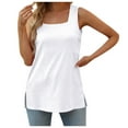 thumbnail image 2 of Hfolob Womens Tank Tops Slim Fit Summer Solid Color Square Neck Loose Fit Fashion Flowy Sleeveless Tee Shirts, 2 of 4