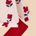 thumbnail image 7 of Wonitaaizi Baby Girl Clothes Toddler Fall Winter Outfits Girl Sweatshirt Pants Set 2Pcs Clothing Sets (2-3 Years,Red), 7 of 7