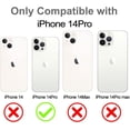 thumbnail image 2 of Magnetic Clear for iPhone 14 Pro Case [Never Yellowing] [Compatible with MagSafe] Soft Shockproof Protective Slim Phone Case for iPhone 14 Pro 2022-Green, 2 of 12