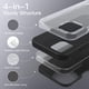 thumbnail image 5 of Funda Protectora JETech Negro Antigolpes para iPhone 12/12 Pro con Tacto Suave y Forro de Microfibra, 5 of 6