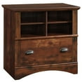 thumbnail image 2 of Harbor View Bureau Informatique 2 Pcs avec Hutch et Ensemble de Classeur en Cerisier, 2 of 21