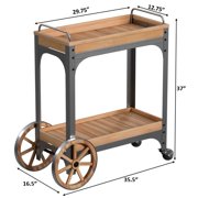northbeam The Entertainer Bar Serving Cart