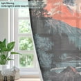 thumbnail image 4 of Yayeee Window Curtains Light Filtering 63"x42" Grommet Panel Pair Home Living Room Decor, Mountains at Dawn, 4 of 7