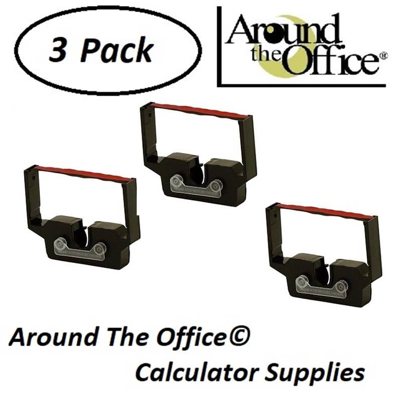 Around The Office Compatible Package of 3 Individually Sealed Ink Rolls Replacement for Canon P-22-DH Calculator 