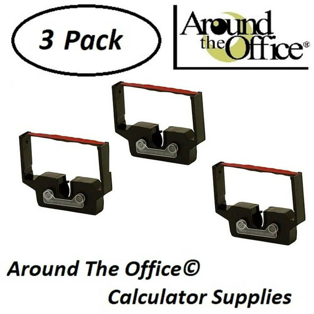 SANYO Model CY-3412-DP Compatible CAlculator RC-601 Black & Red Ribbon Cartridge by Around The Office