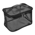 thumbnail image 4 of Mesh Toiletry Pouch Suitable For Outdoor Use Designed For Friends In Black Color For Makeup Storage 1Pc, 4 of 5