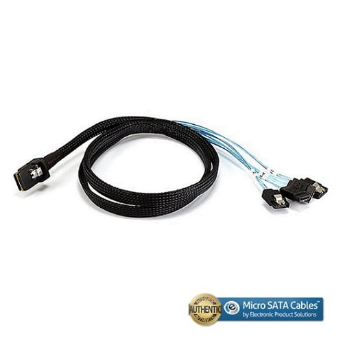 Mini SAS Cable SFF-8087 to SFF-8087 Right Angle Internal mSAS Cable 1.5FT 