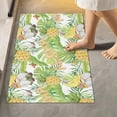 thumbnail image 2 of Dreamtimes Luxury Bathroom Rug Set 2 PCS, Gnome Pineapple Summer Butterfly Soft Absorbent Bath Rug and U-Shaped Contour Toilet Rug, Non-Slip Bath Carpet Bath Mats for Bathroom, 17.3"x13.4"+23.6"x15.7", 2 of 4