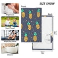 thumbnail image 3 of Pineapple Pattern Set of 2 Pure Cotton Towels, 16'' x 28'', Highly Absorbent and Soft, 3 of 8
