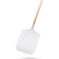 thumbnail image 1 of Paleta de aluminio para pizza con mango de madera para un fácil almacenamiento, tabla de cortar grande para pizza para hornear pizza casera, pan y queso, bandeja para servir, uso en horno o parrilla Namotu PTL150, 1 of 5