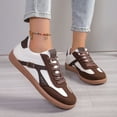 thumbnail image 5 of uvwlwu Casual Platform Sneakers Fashion Color Athletic Walking Shoes On Comfortable Lightweight Non Everyday Wear(Coffee,9.5), 5 of 9