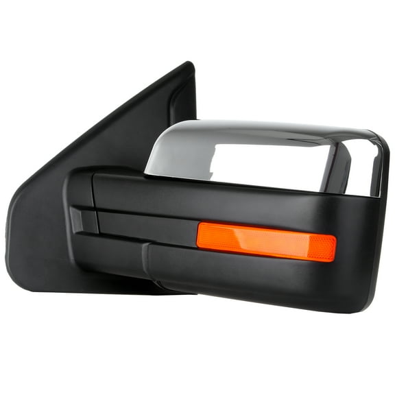 ECCPP Chrome Driver Side View Mirror for 2004-2014 for Ford for F-150 Power Heated Puddle Signal Light