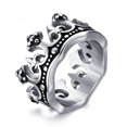 thumbnail image 1 of Bague Couronne Vintage pour Hommes pour Promesse de Fiançailles de l'Alliance, 1 of 5