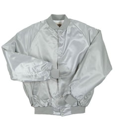 silver baseball jacket
