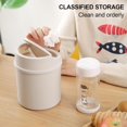 thumbnail image 3 of LAICAIW Desktop Mini Trash Can, Desk Bin with Lid, Countertop Trash Can, Portable Small Dustbin, Mini Desktop Trash Bin, Small Trash Can with Lid, Modern Desk Waste Bin for Bathroom Vanity, Desktop,, 3 of 7
