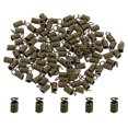 thumbnail image 1 of Unique Bargains Embouts de Cordon, 100 Pcs Embouts de Ressorts Métalliques 4x9mm Embouts de Terminators à Fronces Ton Bronze, 1 of 5