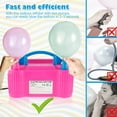 thumbnail image 2 of Electric Balloon Pump 220V 600W Portable Air Blower Dual Nozzle Inflator Arch Kit Party (rosered ), 2 of 7