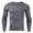 Grey, variant on Men’s Compression Shapewear Long Sleeve Athletic Tights Basketball Training Base Layer Running Fitness Jacket, S, Black