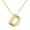 D, variant on Bubble Letter Necklace For Women,Dainty Balloon Initial Necklaces 18k Gold Plated Chain Pendant Alphabet Necklaces For Girlfriend Charm Simple Gift Jewelry