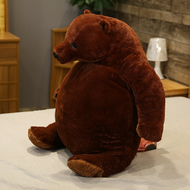 Big Brown Bear Plush Toys Stuffed Animal Doll Djungelskog Brown Plush Teddy Bear Toys for Kids Soft Cuddling Pillow, Size: 100cm/39.4inches